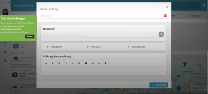 Auftragserstellung in mfr