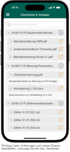 Checklisten in Sander und Doll