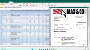 Teilrechnung in Sander und Doll